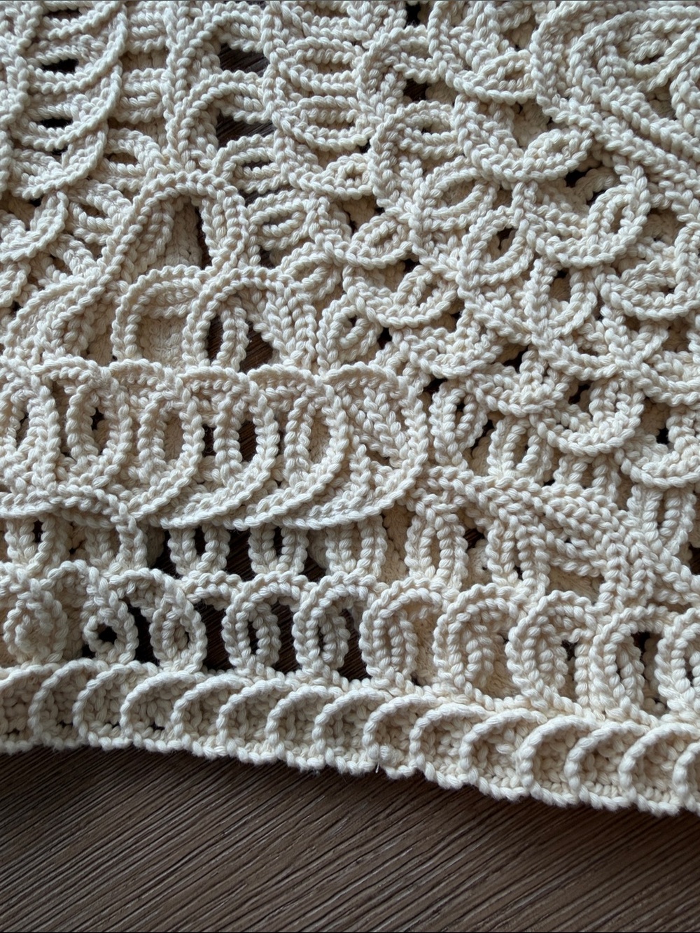 Coldwater Creek Open-Weave Crochet Cardigan - Cream - Picture 7 of 12